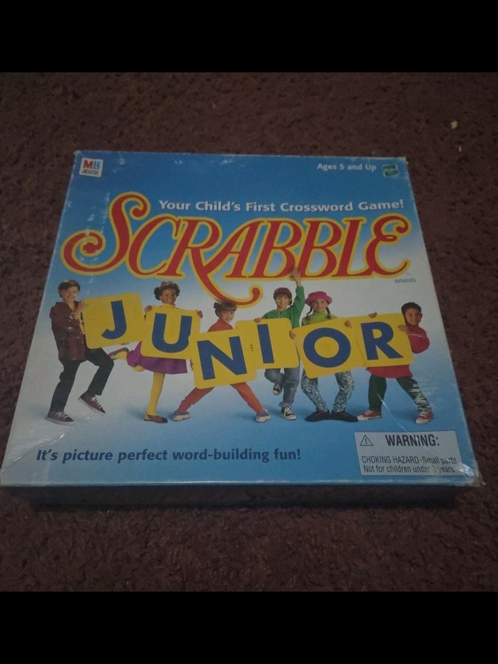 Hasbro Scrabble Junior Blue and Yellow Game